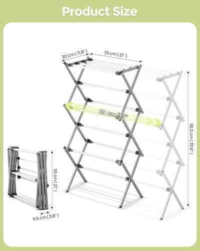3 Tier Foldable Clothes Drying Rack