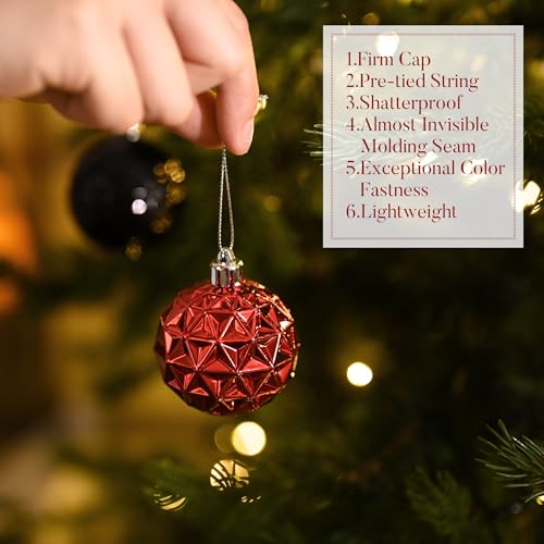 50ct Christmas Tree Decorations Ball Ornaments 2 Inches (50 Count)