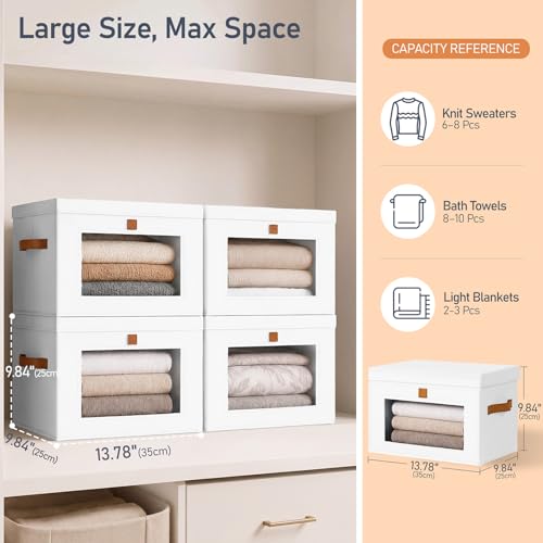 Storage Bins with Lids (6 Count)