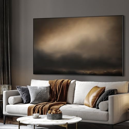 46"x72" Extra Large Framed Wall Art Golden Sunset Cloud