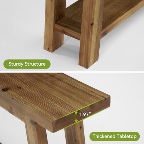 70.9" Solid Wood Console Table for Entryway