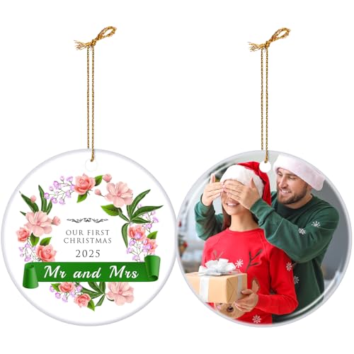 Personalized Our First Christmas Married Ornament 2025