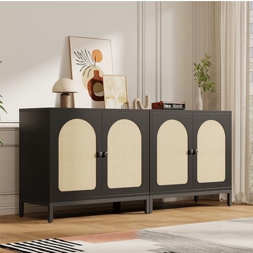 Rattan Sideboard Buffet Cabinet