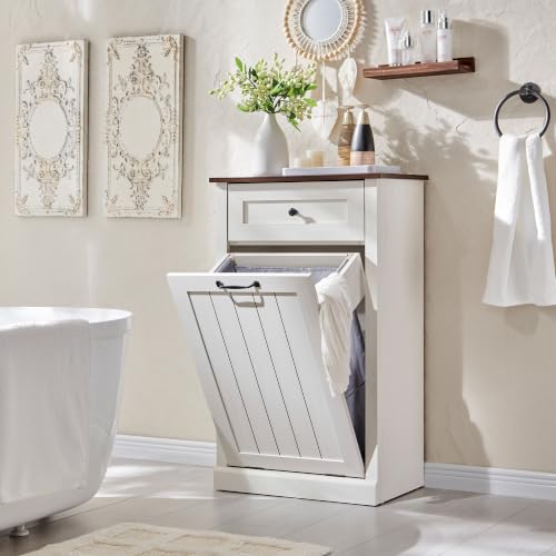 Tilt Out Laundry Hamper Cabinet