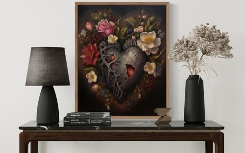 Gothic Heart Poster Art Print