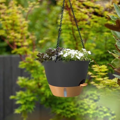 12 Inch Hanging Planters for Indoor Outdoor Plants (2 Count)