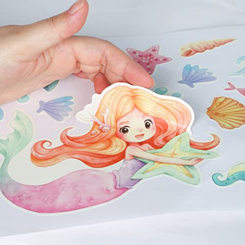 Glow in The Dark Stars Mermaid Wall Decals