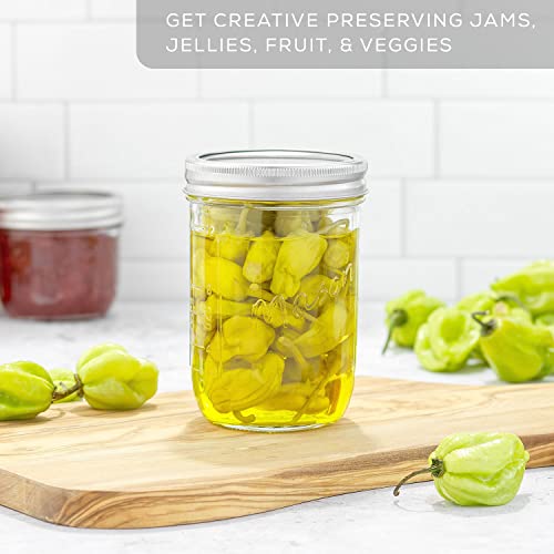 16 Oz Mason Jars With Lids (6 Count)