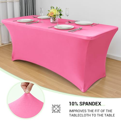 6ft Stretch Spandex Table Cover (4 Count)