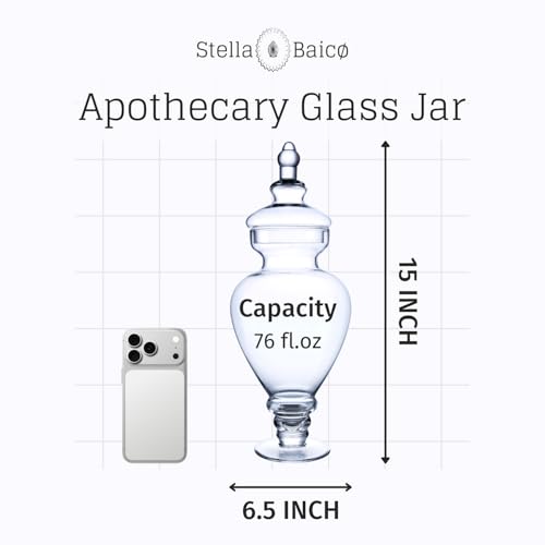 Large Apothecary Jars Glass