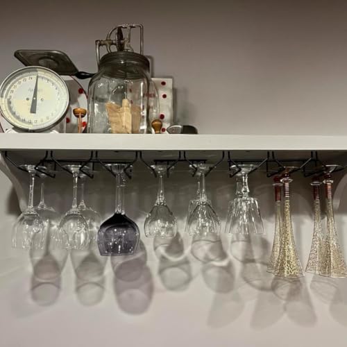 7 Inch Black Wine Glass Rack (4 Count)
