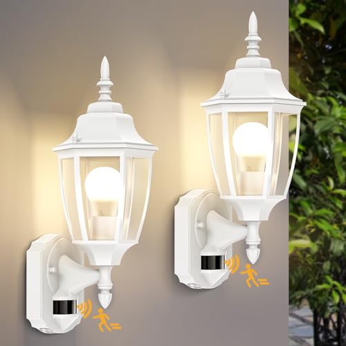 Motion Sensor Outdoor Wall Lights Fixtures (2 Count)
