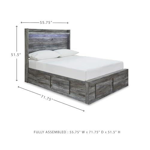 Full Size Bedframe with 4 Storage Drawers