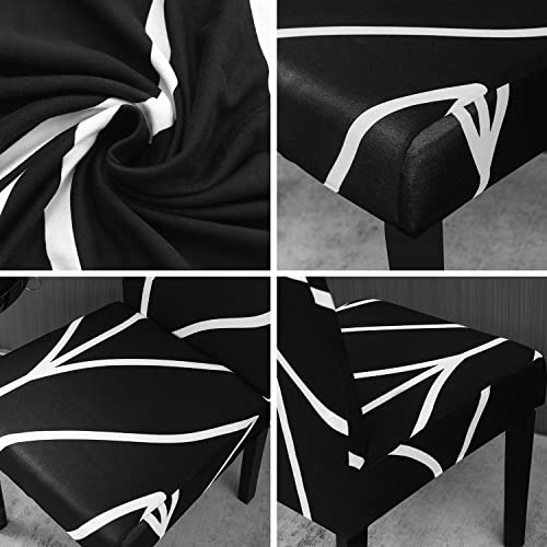 Black Chair Covers for Dining Room Set of 4