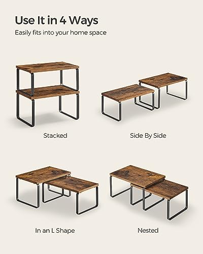Cabinet Organizer Shelf (4 Count)