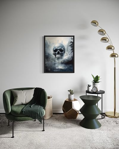 Foggy Skull Poster Art Print