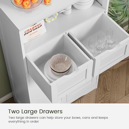 Bathroom Storage Cabinet with 2 Drawers