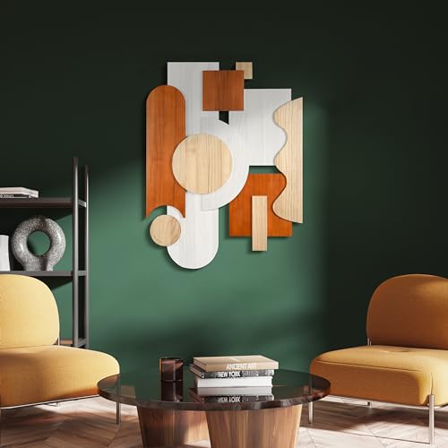 Cinnamon Dreamscape I & II Hand Made & Hand Finished Dimensional Solid Wood Abstracts