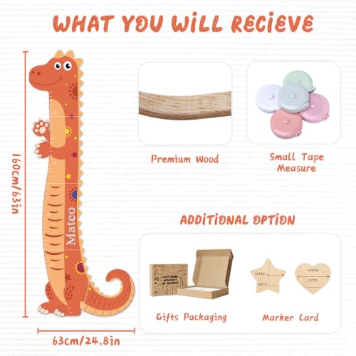 Personalized Name Kids Height Wall Chart