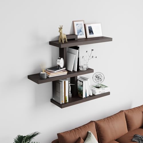 Wood Floating Shelves Set of 3