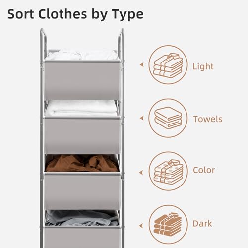 Vertical Rolling Laundry Hamper