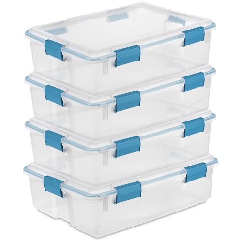 Gasket Storage Box with Lids for Home & Office (4 Count)
