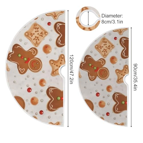 Gingerbread Christmas Tree Skirt