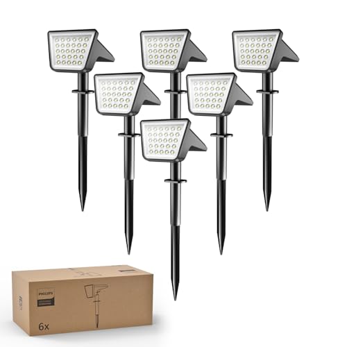 6 Packs Solar Spot Lights Outdoor Waterproof (6 Count)