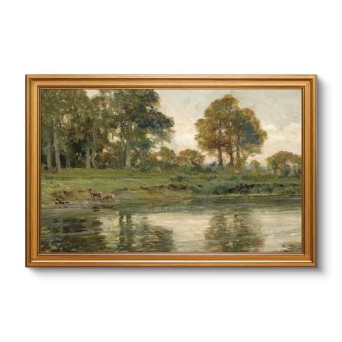 Vintage Large Framed Wall Art for Living Room
