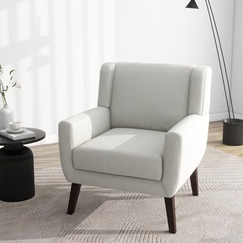 Accent Chair Upholstered Living Room Armchair in Fabric