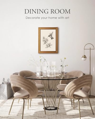 Vintage Gold Framed Wall Art for Living Room