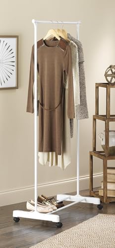 Rolling Garment Rack White (72 Count)