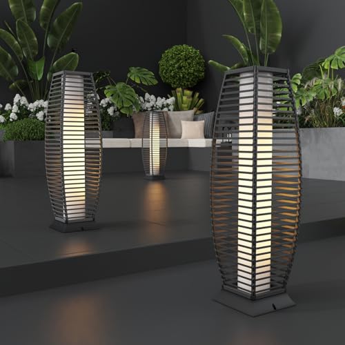 2 Pack Outdoor Floor Lamps Water