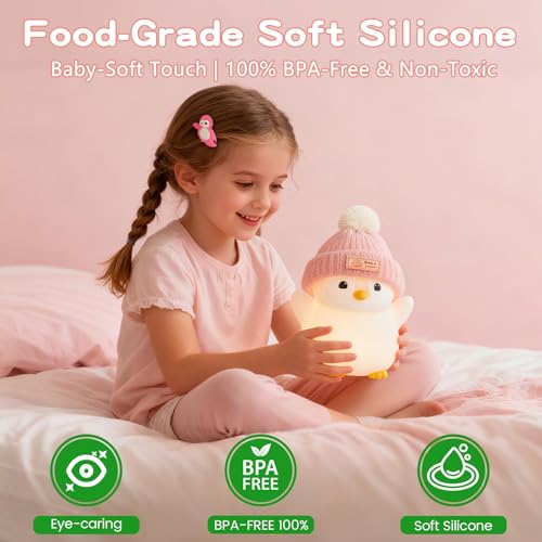 Penguin Night Light for Kids