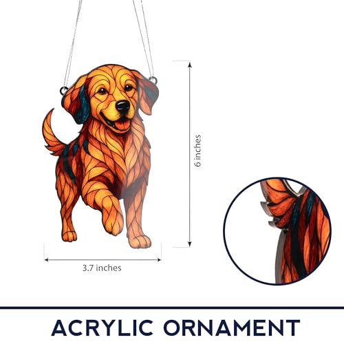 Big Size 6" Golden Retriever Ornament