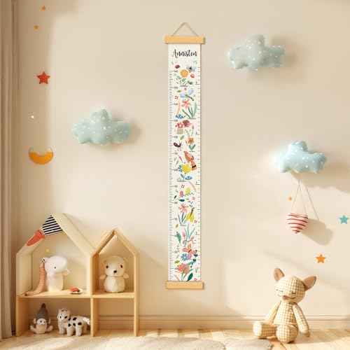 Personalized Name Growth Chart Wall Decor for Kids