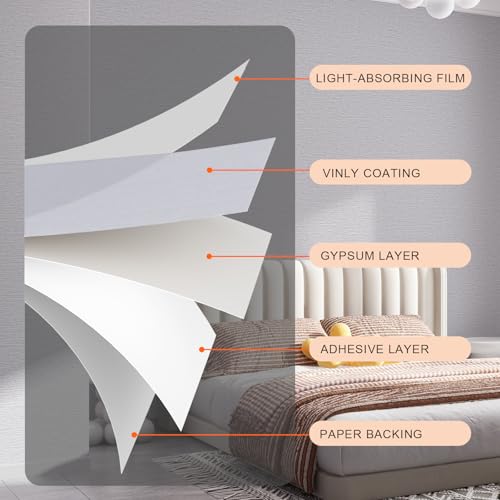 Grasscloth Peel and Stick Wallpaper 20.8"x394" Gray Thick Fabric Textured Linen Classic Faux Grassweave Neutral Removable Wallpaper Vinyl Film Roll for Home Use (56.7 Sq Ft)