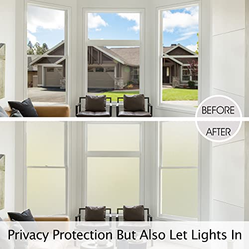 Frosted Glass Window Privacy Film (12 Sq Ft)