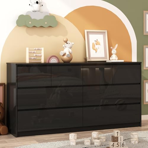 Black Malm Dresser for Bedroom