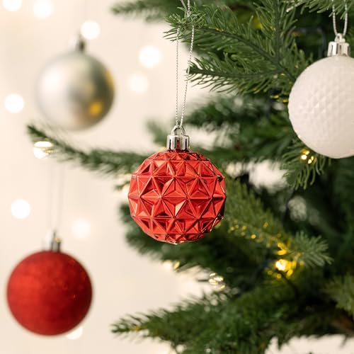 50ct Christmas Tree Decorations Ball Ornaments 2 Inches (50 Count)