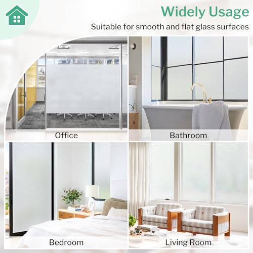 Frosted Glass Window Privacy Film (12.92 Sq Ft)