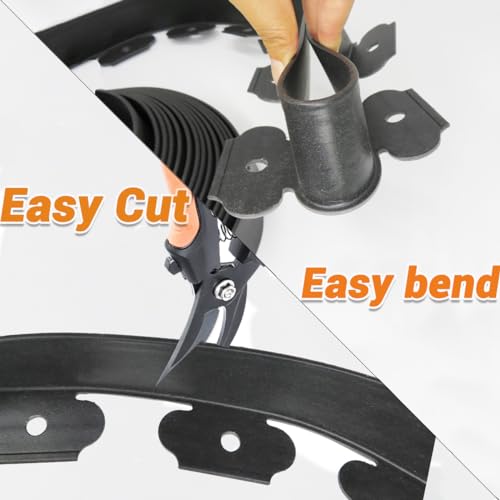 Landscape Edging 2in x 33FT Garden Edging Kit with 120 Spikes