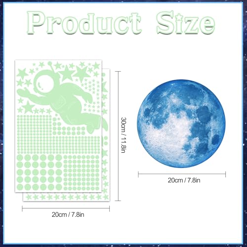 530Pcs Glow in the Dark Stars for Ceiling