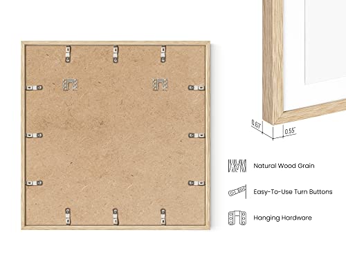 Beige Oak Wood 20x20 Picture Frames (15 Count)