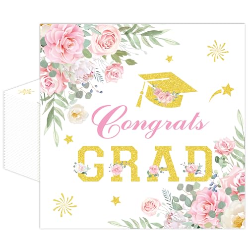 50 Pcs Class of 2026 Graduation Napkins 6.5 x 6.5 inch (50 Count)