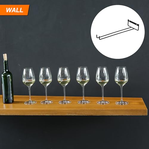 5 Pack Black Iron Wine Glass Rack (5 Count)