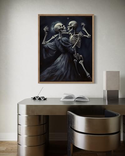 Dancing Skeleton Poster Art Print