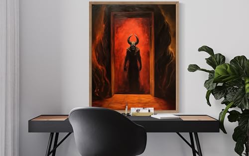 Satan and Hell Poster Art Print