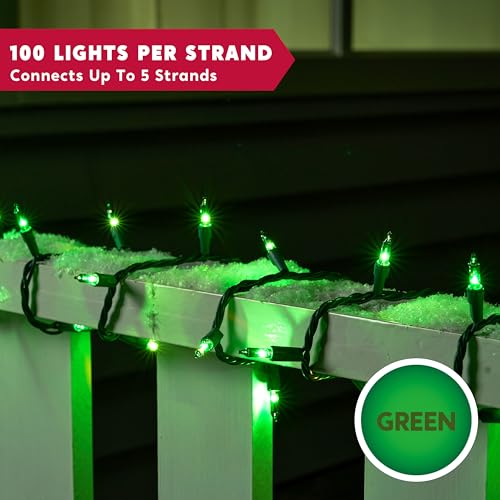 Green Christmas String Lights (100 Count)