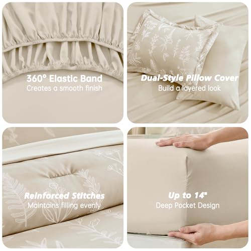 Beige King Comforter Set